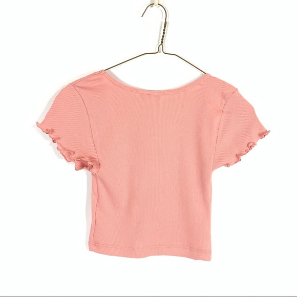 NWT Topshop Pink Ruched Crop Top size 4 - Picture 8 of 8
